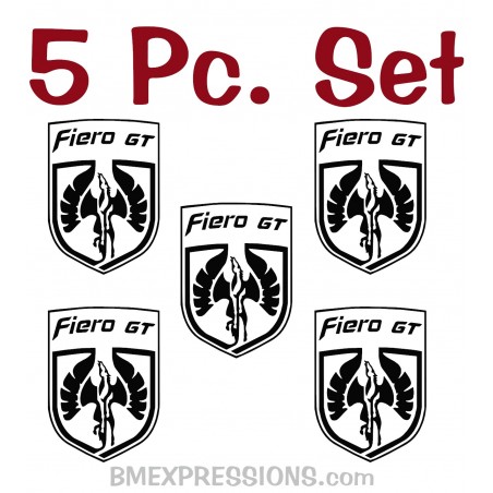 Fiero GT Wheel Cap Logos