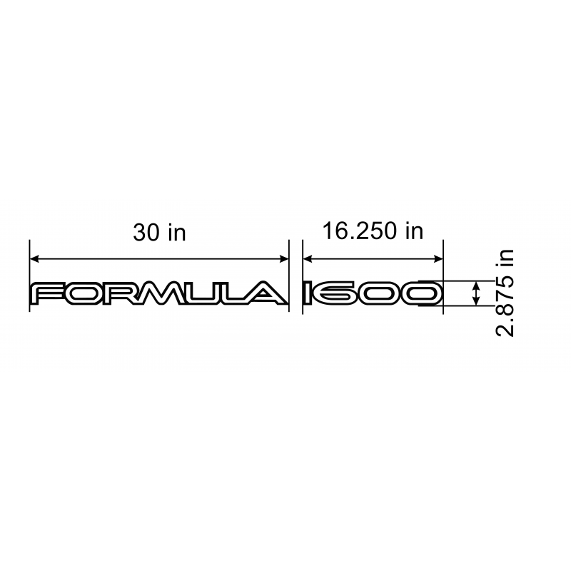 Custom Formula 1600 Set