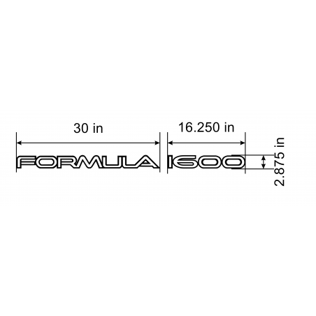 Custom Formula 1600 Set
